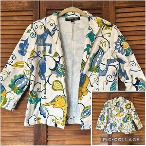 Vintage Painted Pony Paisley Elephant Jean Jacket size S